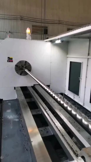 Spezielle CNC-Schneckenfräsmaschine zur Bearbeitung von Schneckenspritzgussmaschinen mit gleichen und variablen Nuttiefen